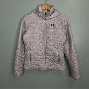 Underarmour Puffer Gray Storm 2 Jacket Full Zip Hooded Sz‎ XS